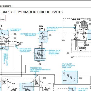 Kobelco CKS1350 Electric and Hydraulic Circuit Diagram