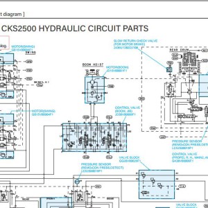 Kobelco CKS2500G Electric and Hydraulic Circuit Diagram
