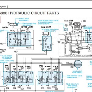Kobelco CKS800 Electric and Hydraulic Circuit Diagram