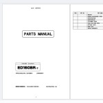 Kobelco ED160BR-7 2025 Parts Manual S3LH00013ZE