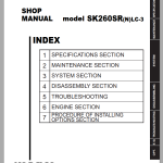 Kobelco SK260SRNLC-3 NA Shop Manual S5YF0016E02