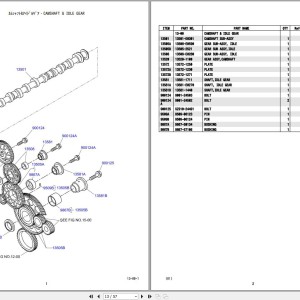 Kobelco CKE700 Parts Catalog S3GG13002ZO