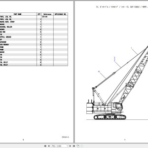 Kobelco CKE900G-2 Parts Catalog S3GH05001ZO07