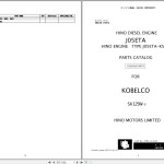 Kobelco SK125W-3 Parts Catalog S3YE00001ZJ