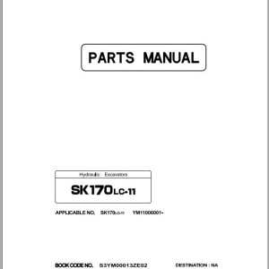 Kobelco SK170LC-11 Parts Manual S3YM00013ZE02