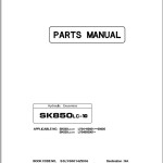 Kobelco SK850LC-10 Parts Manual S3LY00014ZE06