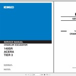 Kobelco 140SR Acera Tier 3 Service Manual S5YY0012E02