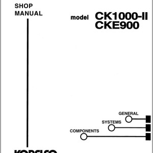 Kobelco CK1000-II CKE900 Shop Manual and Diagram S5GH00001ZE01
