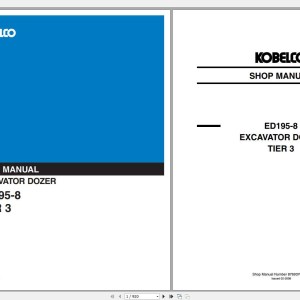 Kobelco ED195-8 Tier 3 Shop Manual 87693703NA