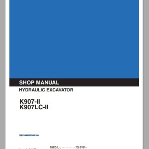 Kobelco K907-II K907LC-II Service Manual S5YN0001E-02