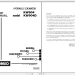 Kobelco KW904 KW904D Shop Manual S5YD0001E