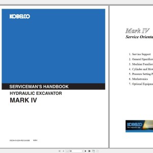 Kobelco Mark IV Series Serviceman's Handbook