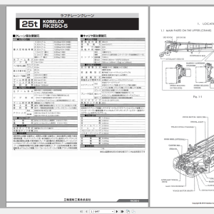 Kobelco RK250-5 Workshop Manual