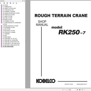 Kobelco RK250-7 Shop Manual S5EE00001ZE11
