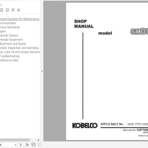 Kobelco SK08 Shop Manual S5PT0009E01