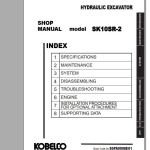 Kobelco SK10SR-2 Shop Manual