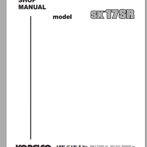 Kobelco SK17SR-5E Shop Manual S5PU0021E03