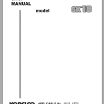 Kobelco SK18-1E Shop Manual S5PA0009E01