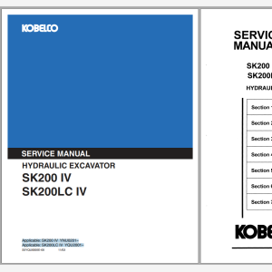 Kobelco SK200 SK200LC IV Service Manual S5YQU0005E-00NA