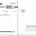 Kobelco SK200LC-6E SK210LC-6E SK210NLC-6E Shop Manual S5YN0014E