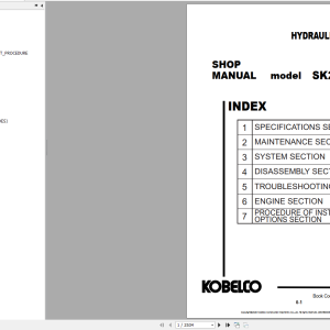 Kobelco SK210H-10 SK210HLC-10 Shop Manual S5WB0005E02
