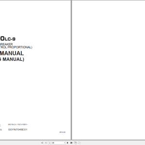 Kobelco SK210LC-9 Nibbler & Breaker Shop Manual S5YN7046E01