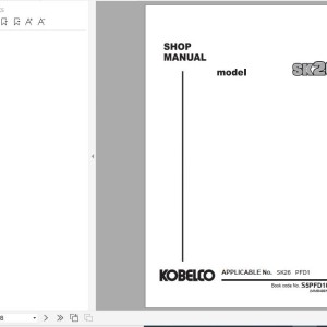 Kobelco SK26 Shop Manual S5PFD101E