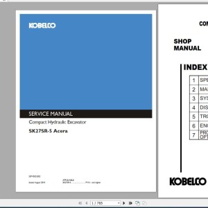 Kobelco SK27SR-5 Acera Shop Manual S5PV0021E02