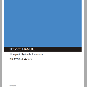 Kobelco SK27SR-5 Service Manual S5PV0021E02