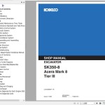 Kobelco SK350-8 Acera Mark 8 Tier 3 Shop Manual YC08U1601