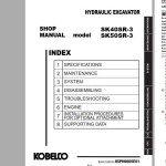 Kobelco SK40SR-3 SK50SR-3 Shop Manual