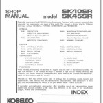 Kobelco SK40SR SK45SR Shop Manual S5PH0001E-01