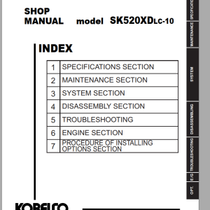 Kobelco SK520XDLC-10 Shop Manual S5LS0031E01