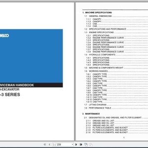 Kobelco SR-3 Series Serviceman Handbook