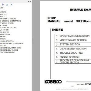 Kobelco SK210LC-11E Chassis Shop Manual S5YN0076E02