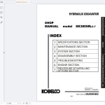 Kobelco SK380SRLC-7 Excavator Shop Manual S5LR0004E02