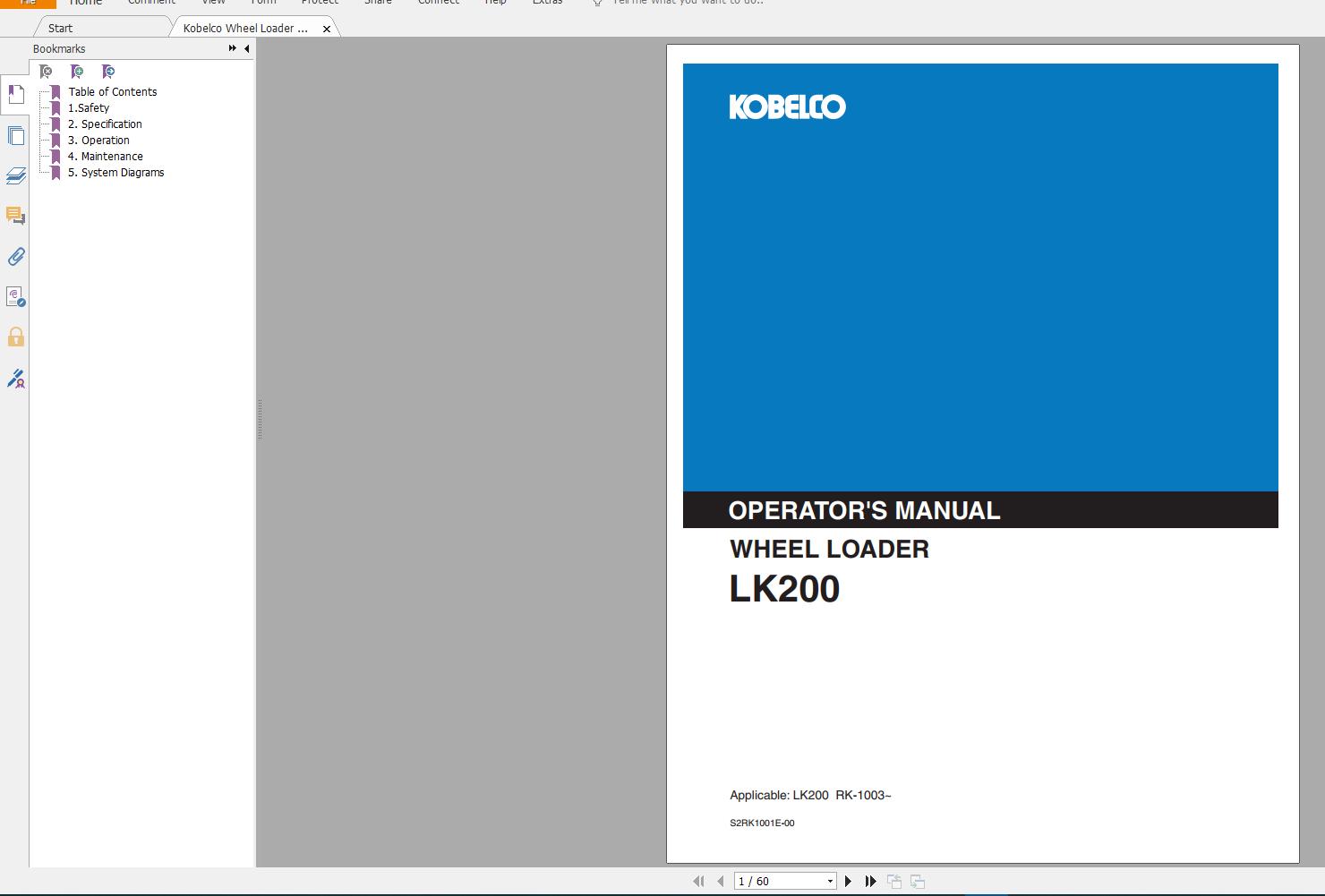 Kobelco Wheel Loader 877 MB PDF Shop Manual & Operator Manual (4)