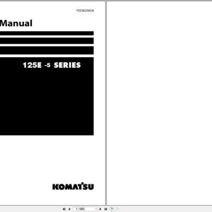 Komatsu 125E-5 Series Shop Manual YEEM200600