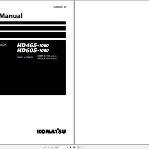 Komatsu HD465-10E0 HD605-10E0 Shop Manual SEN06981-00