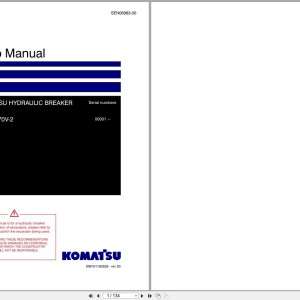 Komatsu JMHB470V-2 Shop Manual SEN06983-00