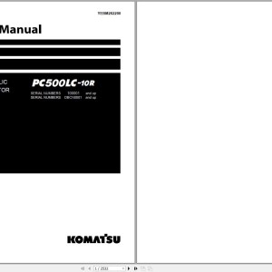 Komatsu PC500LC-10R Shop Manual YEBM202200