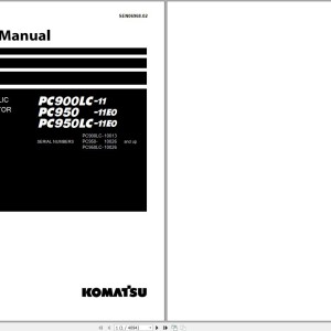 Komatsu PC900LC-11 PC950-11E0 PC950LC-11E0 Shop Manual SEN06968-02