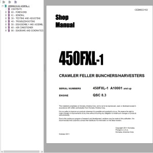 Komatsu 450FXL-1 Shop Manual CEBM023102