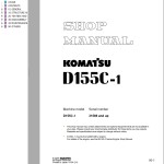 Komatsu D155C-1 Shop Manual SEBM032300
