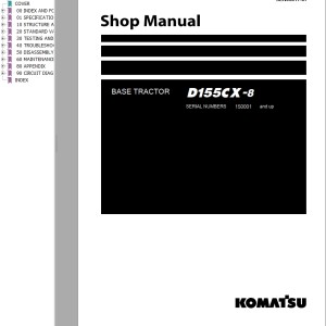Komatsu D155CX-8 Shop Manual SEN06817-07