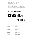 Komatsu GD600-1 Series Shop Manual SEBM023BA02