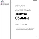 Komatsu GS360-2 Shop Manual SEBM02620201