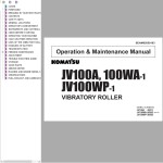 Komatsu JV100A JV100WA-1 JV1000WP-1 Operation & Maintenance Manual SEBM02650103