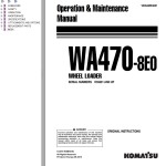 Komatsu WA470-8E0 Operation & Maintenance Manual VENAM53001