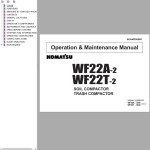 Komatsu WF22A-2 WF22T-2 Operation & Maintenance Manual SEAM256B01